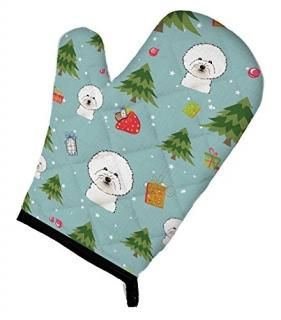 Carolines Treasures BB5006OVMT Christmas Bichon Frise Oven Mitt