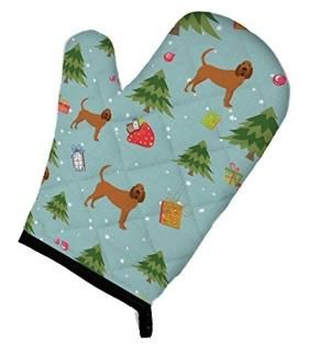 Carolines Treasures BB4912OVMT Christmas Bloodhound Oven Mitt