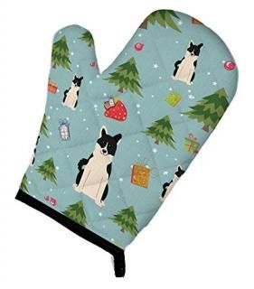 Carolines Treasures BB4689OVMT Christmas Russo-European Laika Spitz Oven Mitt