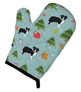 Carolines Treasures BB4913OVMT Christmas Border Collie Oven Mitt