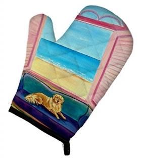 Carolines Treasures 7188OVMT Golden Retriever Couch Sitting Oven Mitt