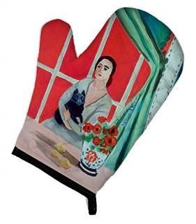 Carolines Treasures 7269OVMT Lady with Her Schipperke Oven Mitt
