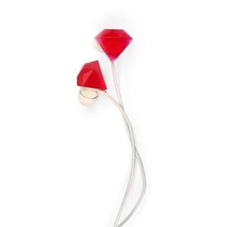 Kikkerland US038 Ruby Earbuds - Retail Packaging - Red/White by Kikkerland