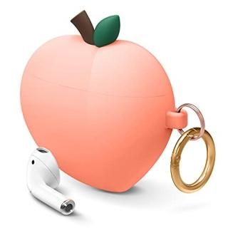 elago Peach AirPods Case Cover Compatible with Apple AirPods Case 3D Cute Design