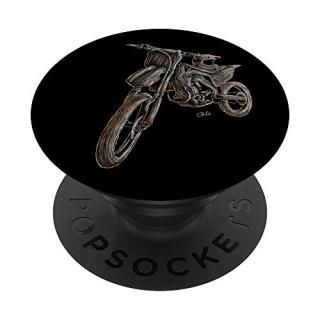Dirt Bike Racing Helmet Mud Competition Winning Motocross PopSockets Grip and St