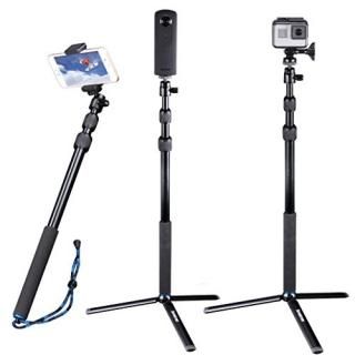 Smatree Telescoping Selfie Stick Compatible for GoPro Max/Hero 9/8/7/6/5/4/3+/3/