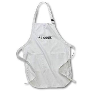 3dRose 1 Cook - Number One Best Cook - black text - gifts for good professional 