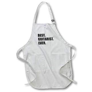 3dRose Best Guitarist Ever - fun gift for talented guitar players black text Med