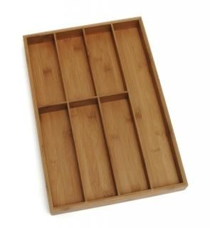 Lipper 8877 2.5&quot;H x 12&quot;W x 17.5&quot;D Bamboo Flatware Drawer Organize