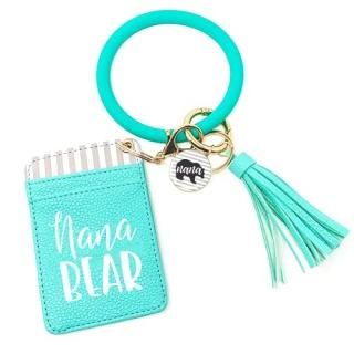 Grandma Gifts - Nana Keychain Wallet Wristlet - Gift Idea for Nana Bear Christma