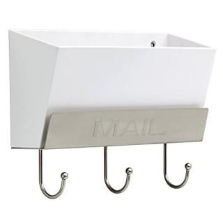 LIBERTY MAILHLD-WSN-R Classic Mail Holder with 3 Hooks 25cm