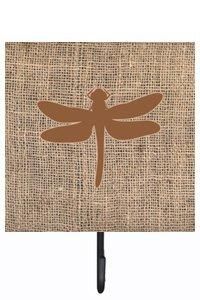 Carolines Treasures BB1062-BL-BN-SH4 Dragonfly Burlap and Brown Leash Or Key Hol