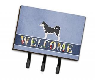Caroline's Treasures BB5584TH68 Siberian Husky Welcome Leash or Key Holder Tripl