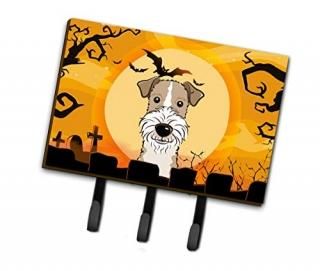 Carolines Treasures BB1805TH68 Halloween Wire Haired Fox Terrier Leash & Key Hol
