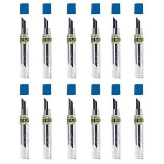 Pentel Refill Lead Blue 0.5mm Medium 12 Pcs/Tube 12 Tubes of Lead PPB-5
