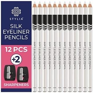 White Eyeliner Pencil - Waterproof Long-Lasting - Soft Strokes Easy Glide - High