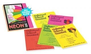 Array Colored Bond Paper 24lb 8-1/2 x 11 Assorted Neon 100 Sheets/Pack 