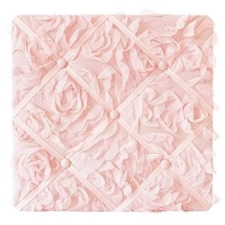 Sweet Jojo Designs Pink Floral Rose Fabric Memory Memo Photo Bulletin Board - So