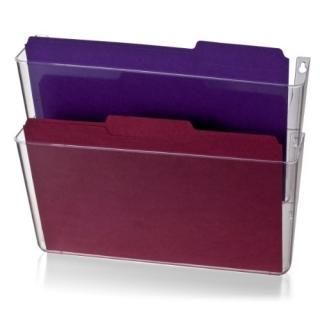 1-Pack Clear - Officemate Wall File Letter Size Clear 2 Pack 21404