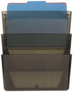 Officemate Wall File Smoke Set of 3 21421