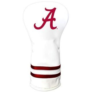 Team Golf NCAA Alabama Crimson Tide White Vintage Driver Golf Club Headcover For