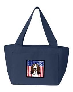 Caroline 's Treasures bb2173na-8808ꥫBasset Hound Insulated LunchХåLޥ
