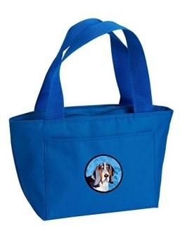 Caroline's Treasures LH9372BU-8808 Blue Basset Hound Lunch Bag or Doggie Bag LH9