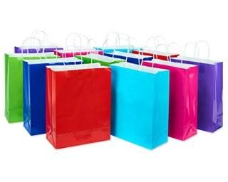 American Greetings Large Rainbow Gift Bags Bundle 12-Count