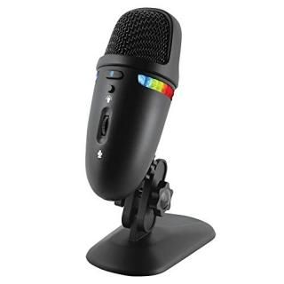 Cyber Acoustics Premium USB Microphone with Dual Recording Patterns - 24-bit Rec