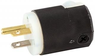 Hubbell 5266C Straight Plug 15A