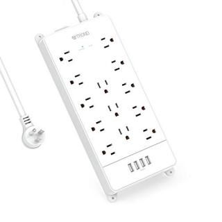 Power Strip Surge Protector ETL Listed TROND 13 Widely-Spaced Outlets Expansion 