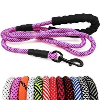 MayPaw Heavy Duty Rope Leash for Large Midum Dogs- Comfortable Padded Handle Out