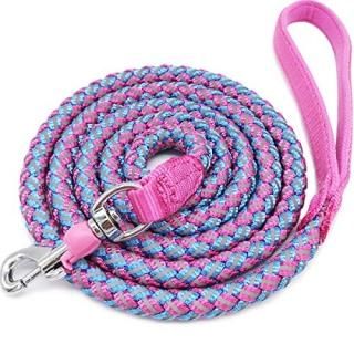 Mycicy Rope Dog Leash - 4ft 6ft 10ft Mountain Climbing Pink Dog Leash - Reflecti