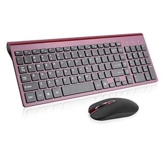 Wireless Keyboard Mouse Combo cimetech Compact Full Size Wireless Keyboard and M