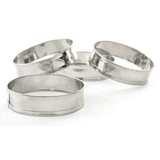 Norpro 3776 Stainless Steel English Muffin Rings Set of 4