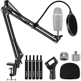 InnoGear Microphone Stand Adjustable Mic Stand Set for Blue Yeti Nano Suspension