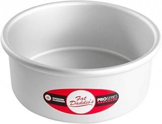 Fat Daddio's Anodized Aluminum Round Cake Pan 7-Inch x 3-Inch by Fat Daddios