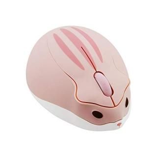 2.4GHz Wireless Mouse Cute Hamster Shape Less Noice Portable Mobile Optical 1200