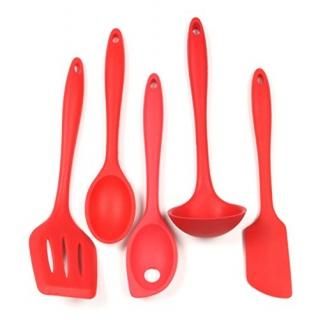 5 Piece Set Red - Chef Craft 5 Piece Silicone Set Red