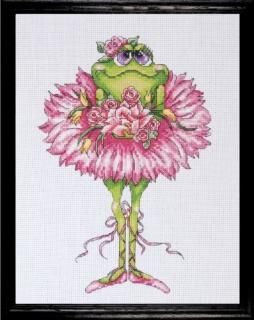 Counted Cross Stitch Frog Bouquet 7 by 10 inches by Design Works Crafts