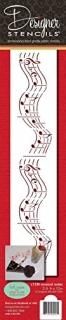 Designer Stencils Musical Notes Cake Stencil 30.5cm