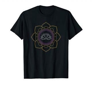 Lotus Flower Yoga Meditation Om T-Shirt