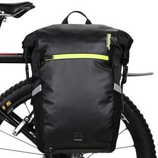 Rhinowalk Bike Bag Waterproof Pannier Backpack Convertible - 2 in 1 Bicycle Sadd