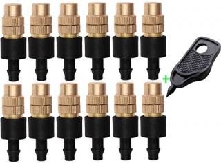 Mini Skater 12 Set New Copper Adjustable Spray Nozzle Spray Atomization Copper C