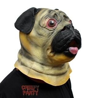 Basset Hound - CreepyParty Deluxe Novelty Halloween Costume Party Latex Animal D