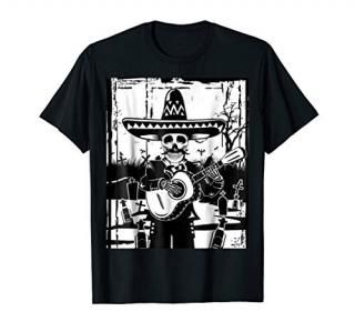 Mariachi Skeleton Shirt Dia De Los Muertos Tequila Tshirt