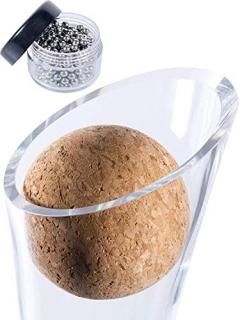 Wine Decanter Cork Stopper & Stainless Steel Cleaning Beads Accessories