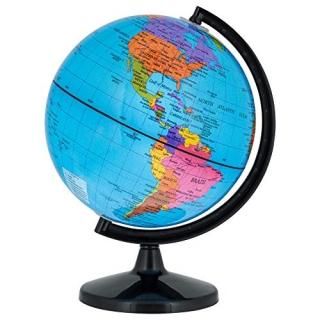 TCP ХTCP Global 6 Blue Ocean Desktop World Globe Black Base GLB-561 