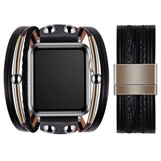 VIQIV Multi-Layer Wrap Bracelet Band Compatible with Apple Watch 38mm 40mm Sport