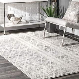 nuLOOM Sarina Diamonds Area Rug 5' x 7' 5 Grey